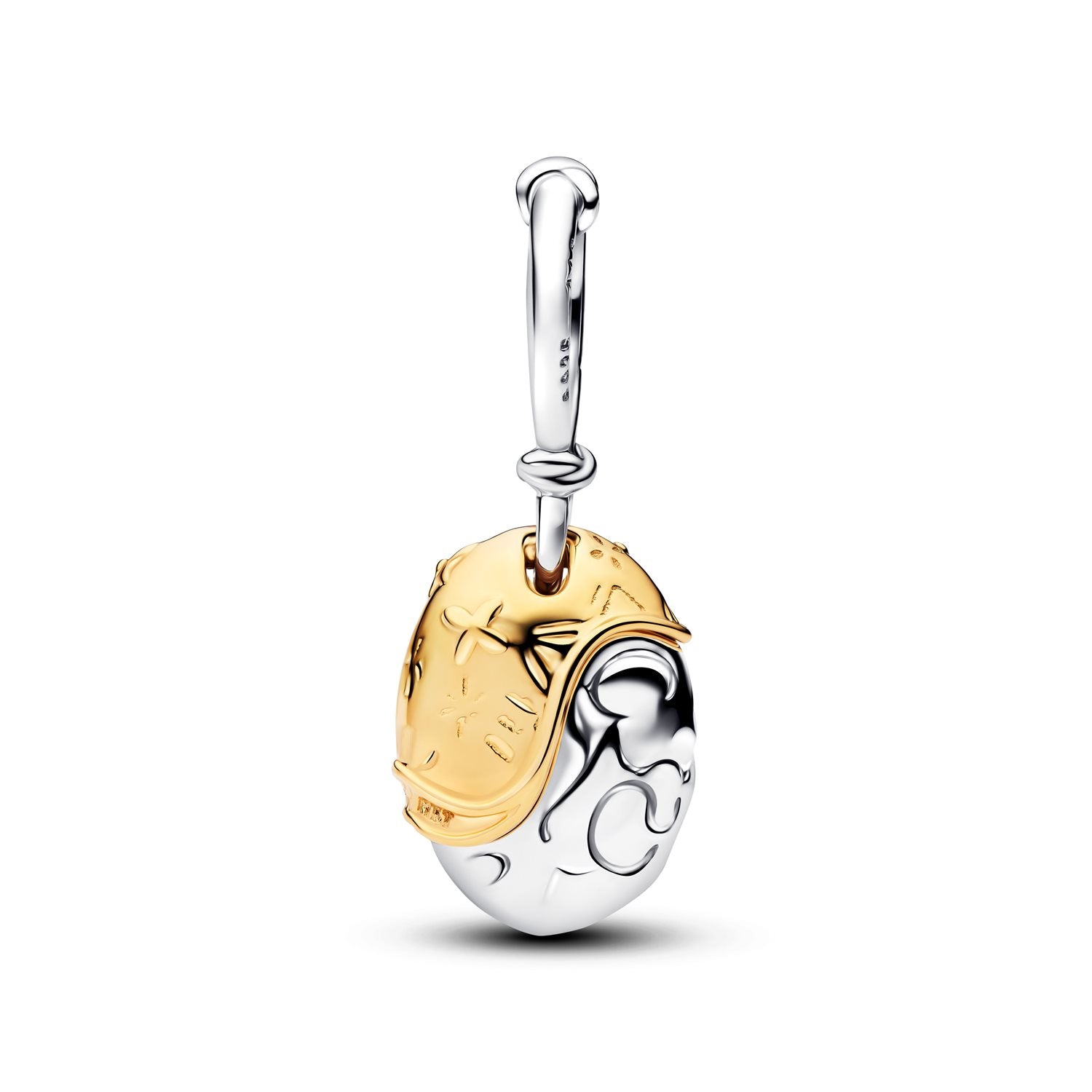 Pandora Disney Gold Plated 0.012 ct TW Lab-Grown Diamond Disney Princesses Moana Heart of Te Fiti Dangle Charm 764385C01