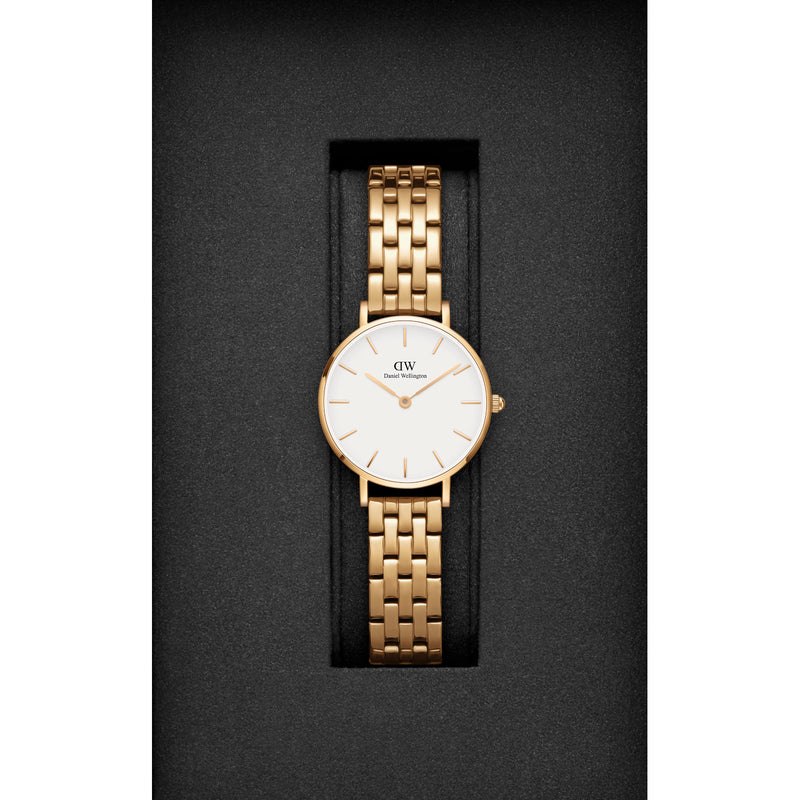 Daniel Wellington Petite Link Gold Watch DW00100614-zoom-