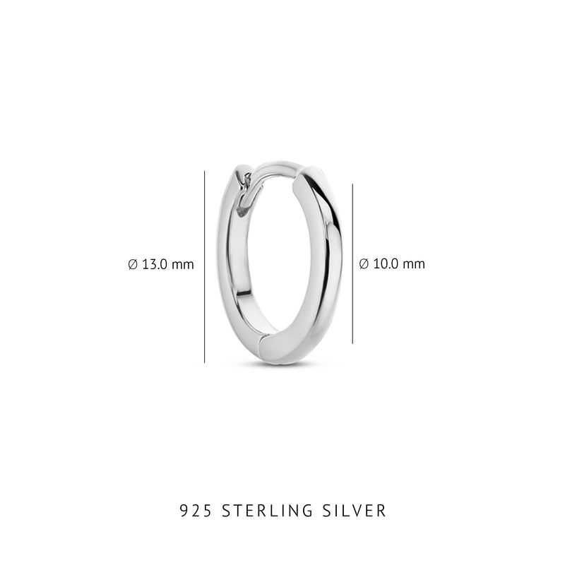 Parte Di Me Santa Maria della Base 925 Sterling Silver Hoop Earrings PDM36061-zoom-