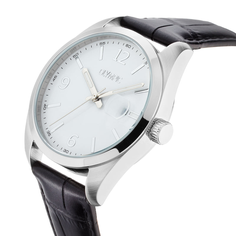 Olympic Louis Silver Men's Watch OL75HSL001-zoom-