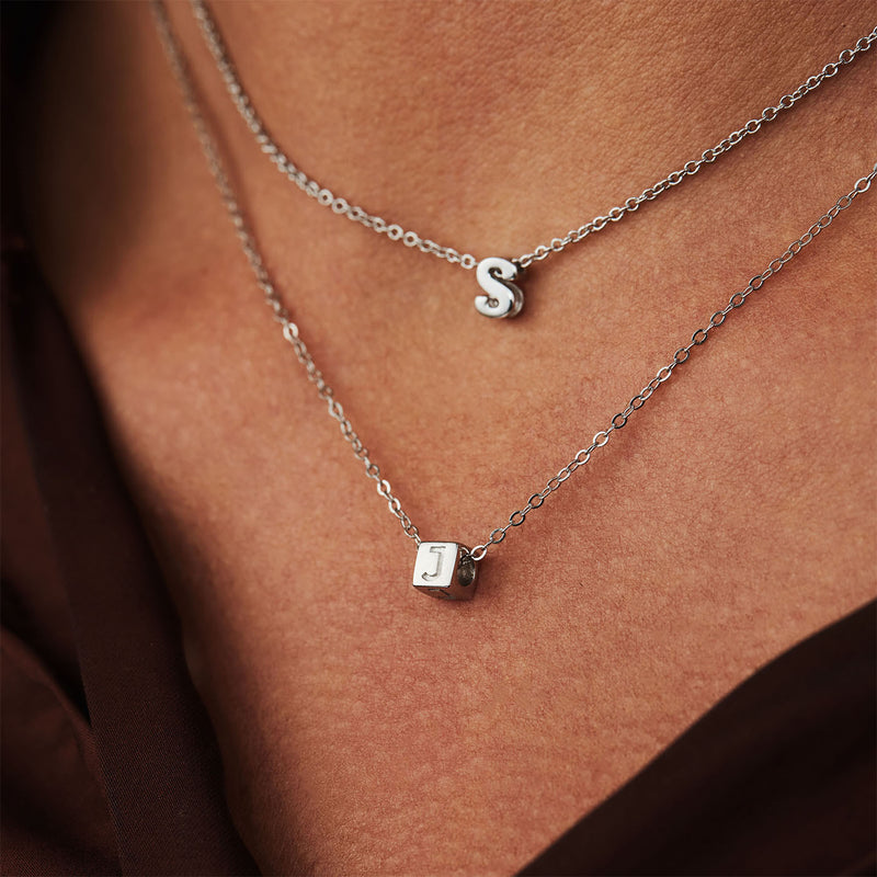 Selected Jewels Julie Chloé 925 sterling zilveren initial ketting SJ1010101-A-zoom-