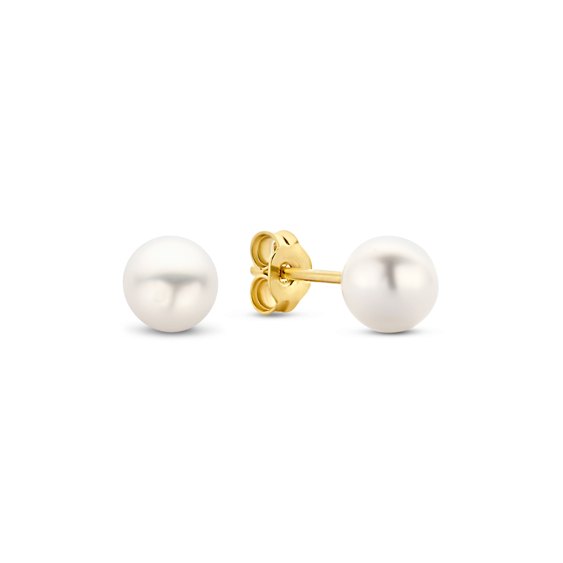 Beloro Jewels Monte Napoleone Perla 9 carat gold Ear Studs BO360004