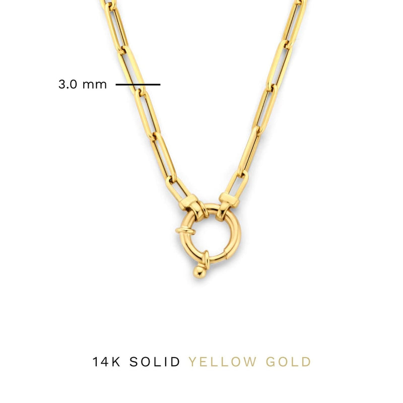 Isabel Bernard Cadeau d'Isabel 14 karat gold link necklace and link bracelet gift set IB90184-zoom-