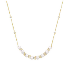 Ania Haie Reimaginer Gold Coloured Sparkling Shell Pearl Necklace AH-N069-06G