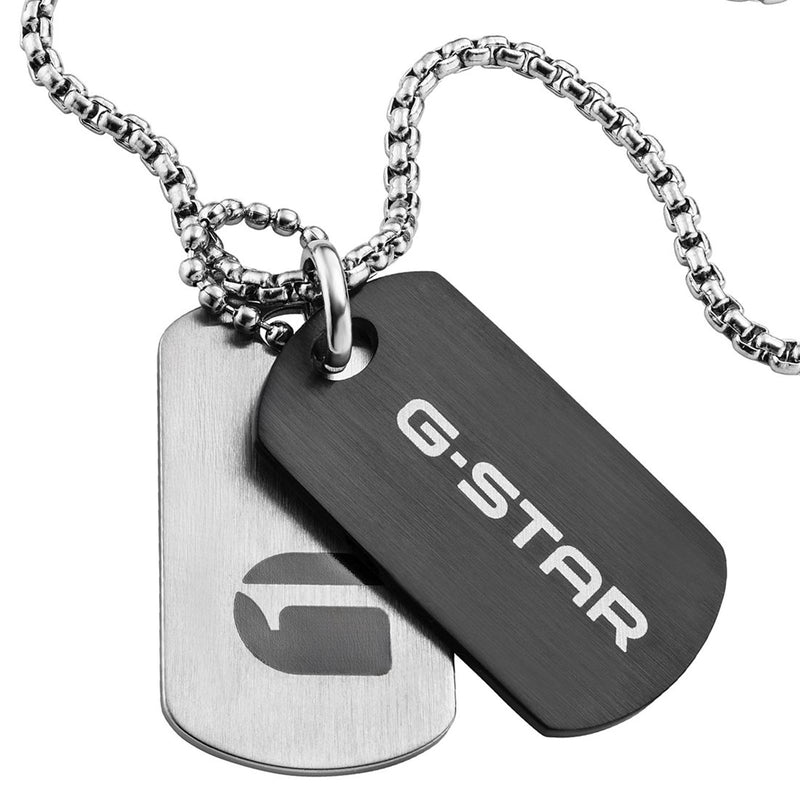 G-Star M-Tag Silver-Tone Necklace GSJ.101.02-zoom-