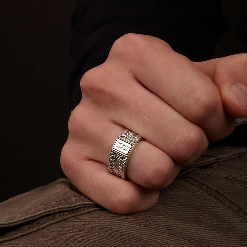 Buddha to Buddha Edwin Small Silver Ring 812 (size 16)-zoom-