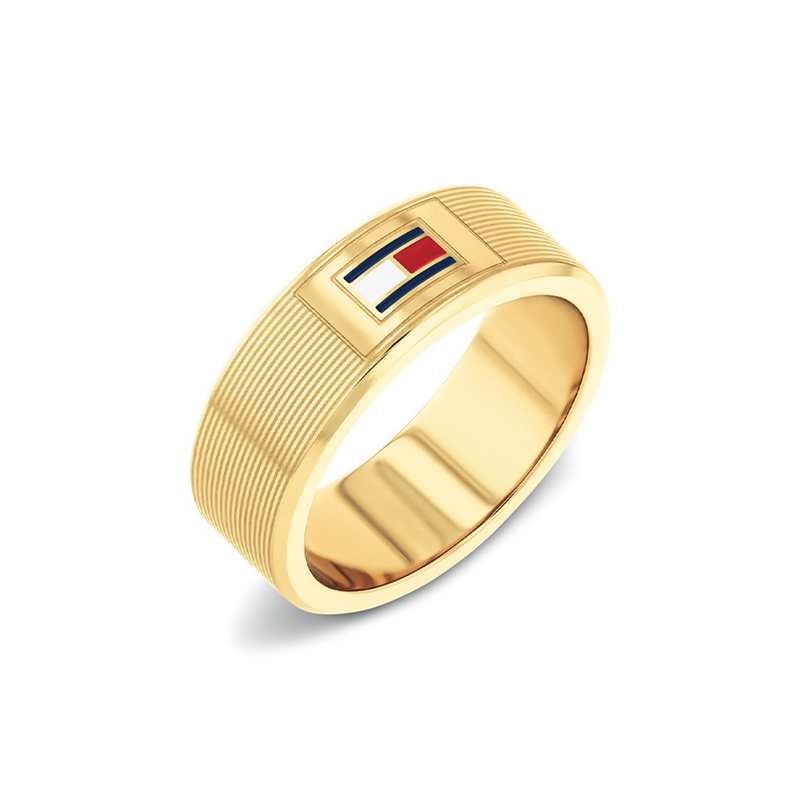 Tommy Hilfiger Stainless Steel Gold-coloured Unisex Ring TJ2790686-64-zoom-