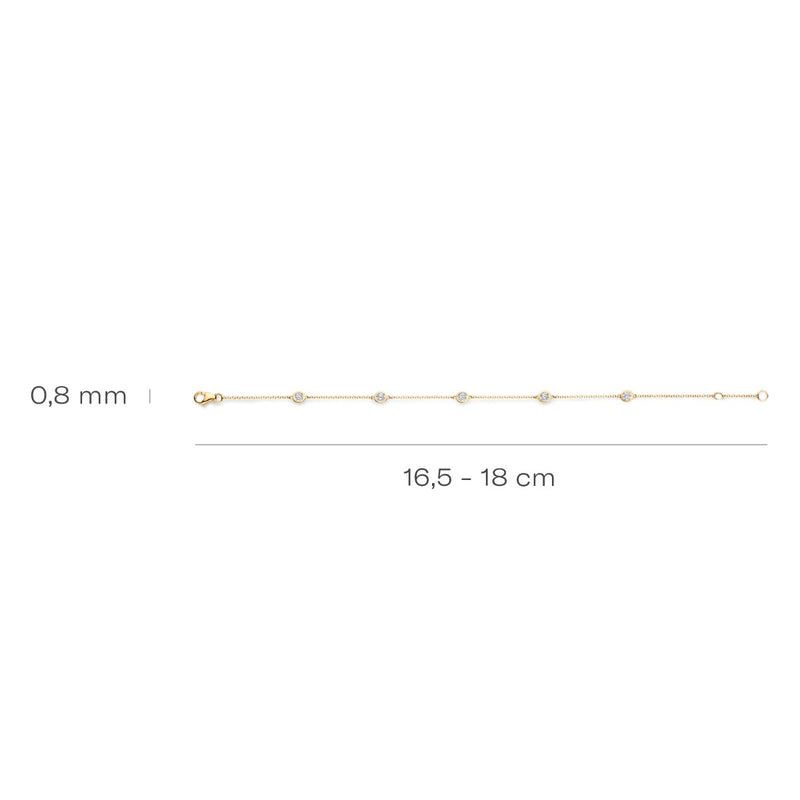 Blush 14 karat gold Bracelet 2238YZI-zoom-