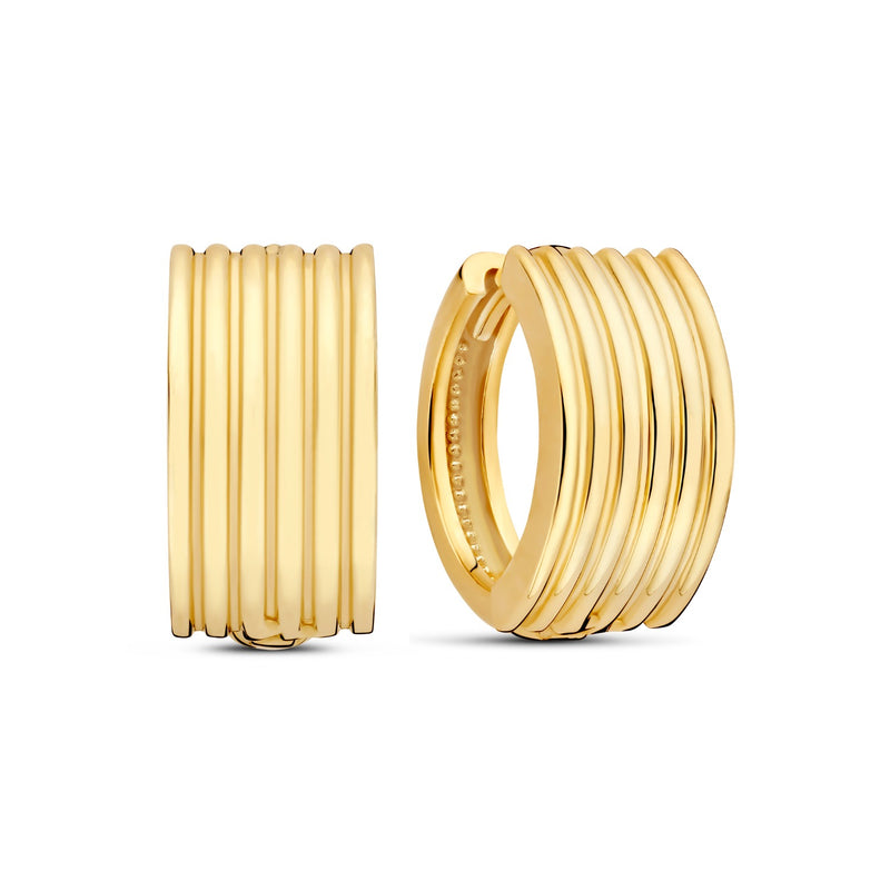 Beloro Jewels La Rinascente Amelie 9 karat gold hoop earrings BO360107-zoom-