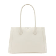 Isabel Bernard Honoré Cloe Crème Calfskin Leather Handbag IB25077