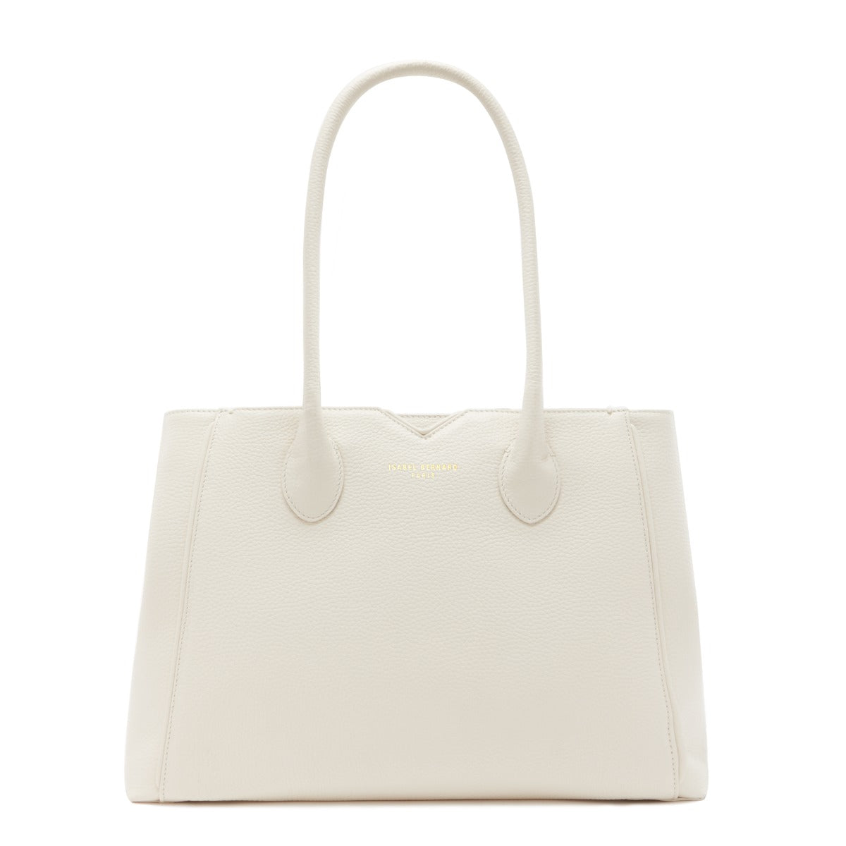 Isabel Bernard Honoré Cloe Crème Calfskin Leather Handbag IB25077