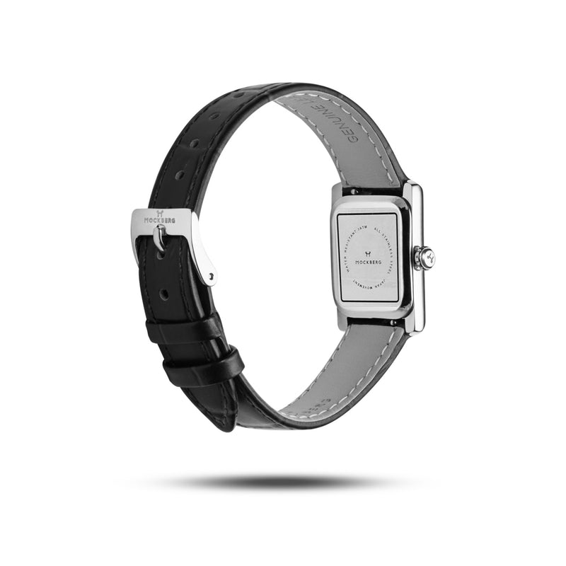 Mockberg Timeless Black Leather Women's Watch MB0246-zoom-