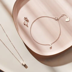 Selected Jewels Julie Chloé 925 sterling zilveren initial enkele oorbel SJ360031-A