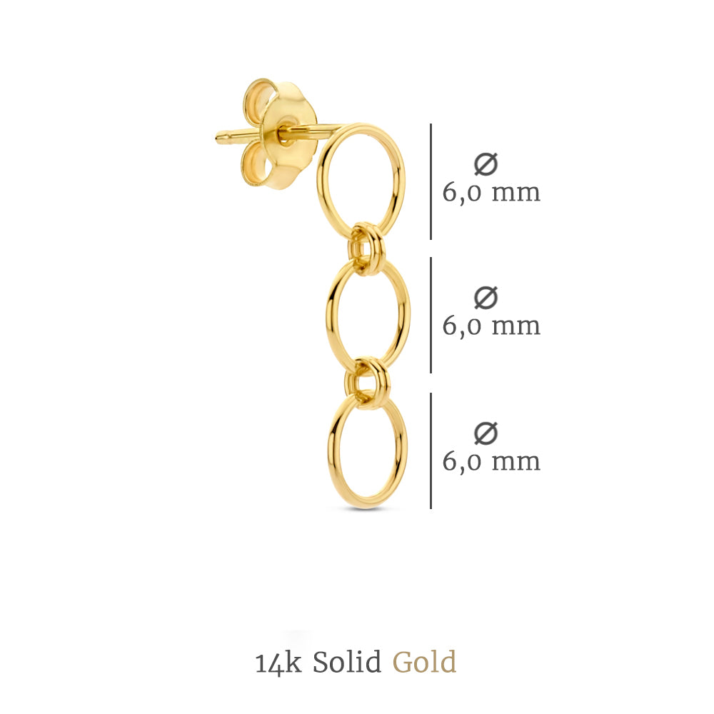 Isabel Bernard 14 Carat Golden Belleville Anna Drop earrings IB360066