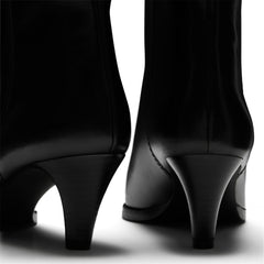 Isabel Bernard Vendôme Louane black calfskin leather boots IB53009-001-37