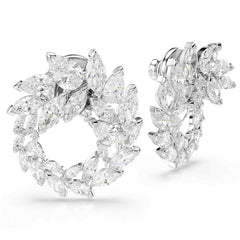 Swarovski Mesmera Glam Silver-Tone Hoop Earrings 5748008