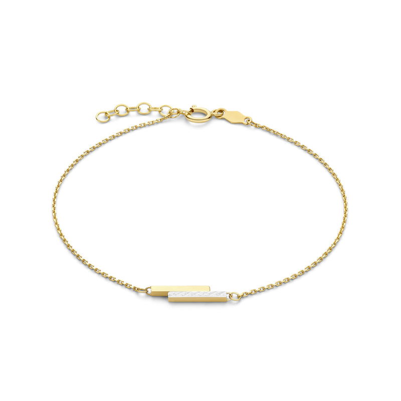 Isabel Bernard Cadeau d'Isabel 14 karat gold necklace and bracelet gift set with rods IB90189-zoom-