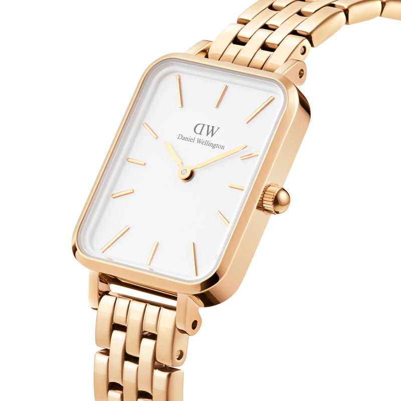 Daniel Wellington Quadro Link Gold Watch DW00100622-zoom-
