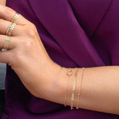 Jackie Gold Spindle 14 Karat Gold Bracelet JKB25.551