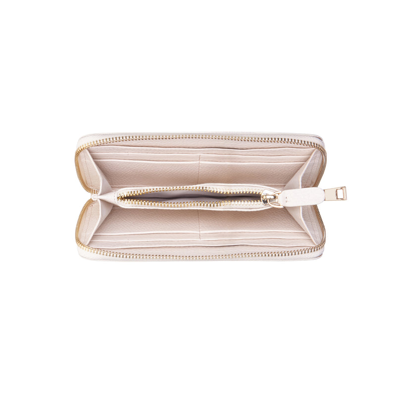 Isabel Bernard Honoré Léa Beige Calfskin Zip Wallet IB23012-zoom-