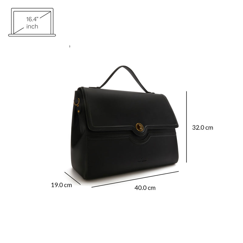 Violet Hamden Essential Bag Black Handbag VH21005-zoom-