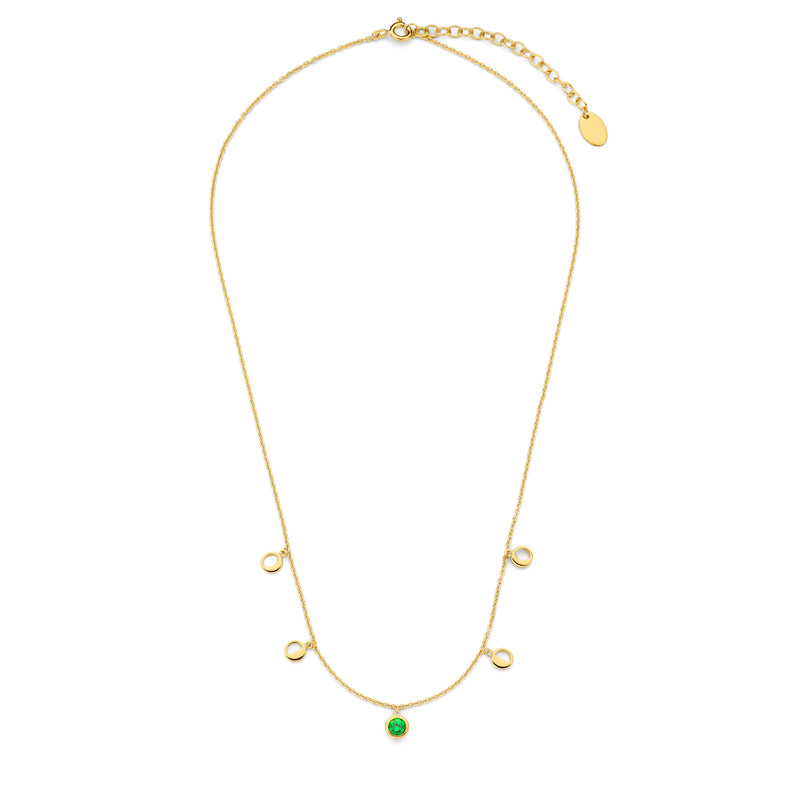 Violet Hamden Luna 925 Sterling Silver Gold Plated Necklace VH340042-zoom-