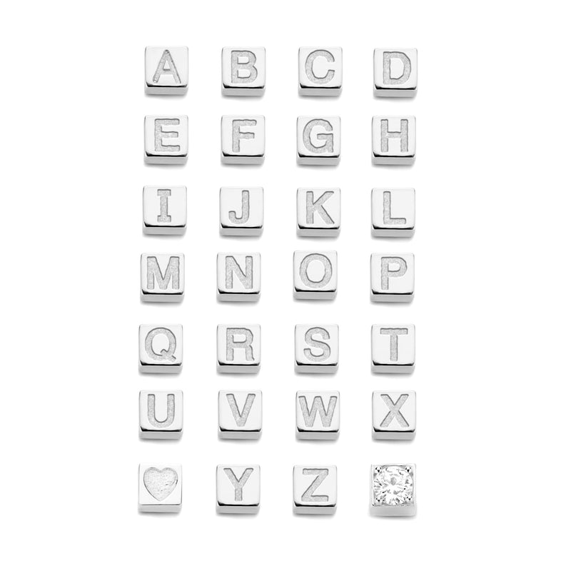 Isabel Bernard Saint Germain Felie 14 Carat Whitegold cube Charm IB350051-zoom-